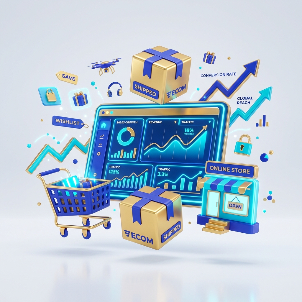 eCommerce Agency Dashboard Mockup